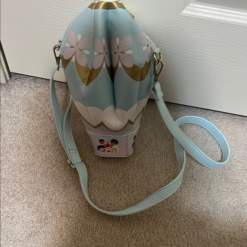 Disney Blue and Gold It’s A Small World Women's Bag